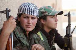 Milicianes del YPG. Foto: Vilaweb.cat