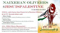 Cartell de la jornada per Palestina que es farà a València