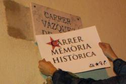 Amb la col·locació d'una placa amb el nom de "Memòria històrica" i una altra amb "Maties Conesa" s'inicia la campanya ?Recuperem la història oblidada del Manlleu rebel? a Manlleu