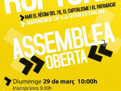 Nova onada d'Assemblees Obertes "Per la ruptura... cap a la República Catalana"