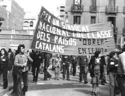Pancart del COLL: Per una alternativa obrera als Països Catalans