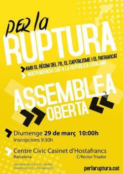 Nova onada d'Assemblees Obertes "Per la ruptura... cap a la República Catalana"