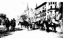 La policia a cavall per Barcelona el 15-12-1918 (Foto del Día Gráfico)