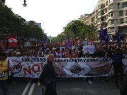 Manifestació contra el TTIP a Barcelona