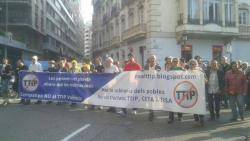 Manifestació contra el TTIP a València