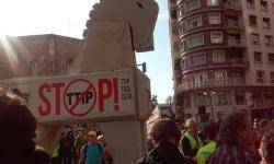 Manifestació contra el TTIP a València