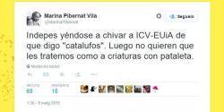 Aparten la número 4 d'ICV a Girona tractar de "catalufos" i "escòria" els independentistes