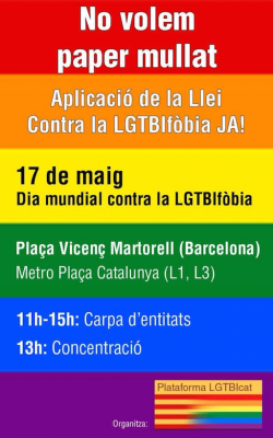17 d maig: Dia internacional contra la LGBT-fòbia
