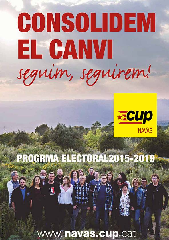 CUP Navàs, 1.533 vots i l'alcaldia