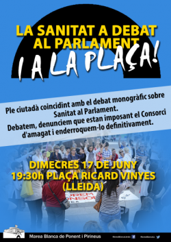 Concentració avui a les 19.30h a la Pl. Ricart Vinyes (Lleida)