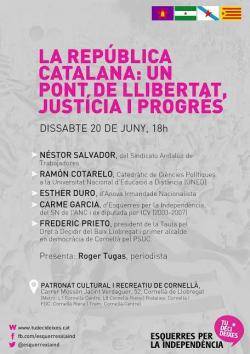 Cornellà de Llobregat aplega l'acte "La República Catalana: un pont de llibertat, justícia i progrés"