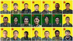 Es va fer pública la identitat de les 21 persones que amb el seu sacrifici van ajudar a expulsar lEstat Islàmic de lultima ocupació jihadista de Kobane.