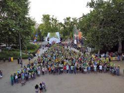 1.500 persones formen un punter humà a la trobada sobre la Diversitat de l'ANC a Lleida