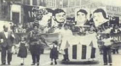 22. 1985- Fotografia de la manifestació del 20 doctubre organitzada pels CSPC (Barcelona). 