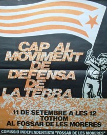 39. 1983- Cartell de la Comissió independentista Fossar de les moreres.