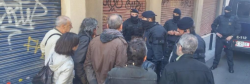 Imatges de l'operació policial contra col·lectius llibertaris realitzada el 28 d'octubre de 2015 (imatge: CUP Països Catalans).