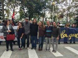 Escola Valenciana  amb els encausats arran les protestes de la "primavera valenciana"