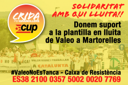Solidaritat amb els treballadors de Valeo