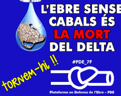 7F Manifestació a Amposta contra el nou pla  Hidrològic de l'Ebre