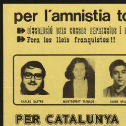 Socors Català (novembre 1977) per la llibertat dels patriotes catalans:  Reforma o Ruptura