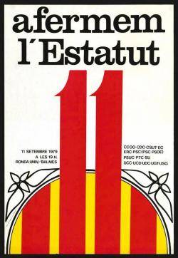 Cartell convocant a la manifestació "autonomista" de l'Onze de Setembre de 1979