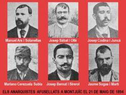 Anarquistes afusellats a Montjuïc l'any 1894