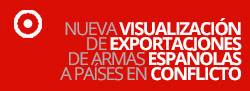 Una nova eina de visualització del Centre Delàs mostra les vendes d'armes espanyoles a països en conflicte armat