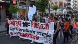 Mig miler de persones reclamen una sanitat 100% pública a Tarragona