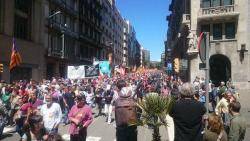Milers de persones es manifesten a Barcelona contra les lleis suspeses pel TC