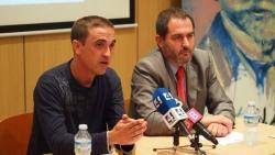 Mateu Matas 'Xurí', candidat al Congrés, i Josep De Luís, candidat al Senat per Mallorca..