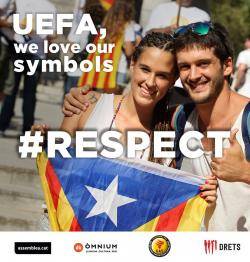 Diverses entitats demanen respecte per l'estelada a la UEFA