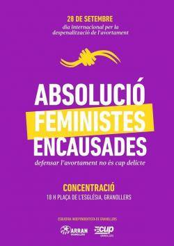La Crida per Granollers -CUP i Arran convoquen una concentració en solidaritat amb les feministes encausades
