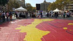 Jornades lúdiques i reivindicatives a la plaça de Catalunya de Barcelona