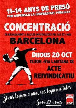 Concentració a Barcelona