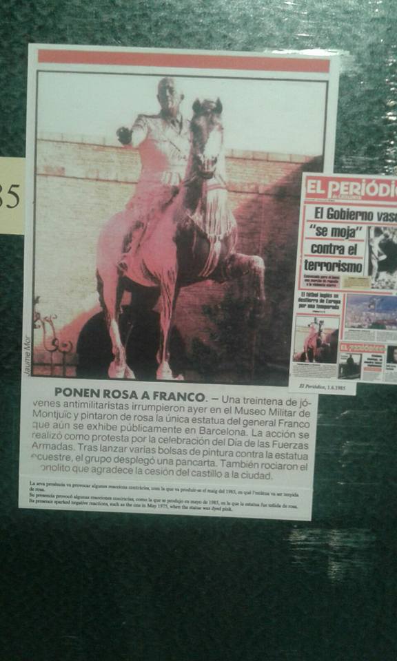 Franco: la fi del cagaelàstics. Abans de ser decapitat, fou pintat de rosa (1985)
