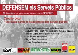 Xerrada-debat a Figueres  'Les lluites contra la precarització dels serveis públics'