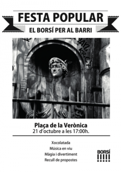 Festa popular a Ciutat Vella de Barcelona per reivindicar el Borsí com a espai veïnal