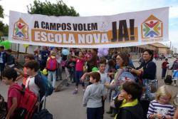 Protesta per una Escola Nova de l'AMPA del CEIP Joan Veny i Clar el 2015.  FOTO:  J. Socies/ http://ultimahora.es/