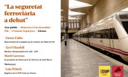 La formació presenta al Ple de Girona una moció de la plataforma de víctimes de lAlvia 04155 i organitza un acte públic en què es tractarà la seguretat al túnel de Girona