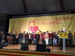 Lectura del manifest "Castelló batega en valencià! 5 anys d?estima, passió i moviment"
