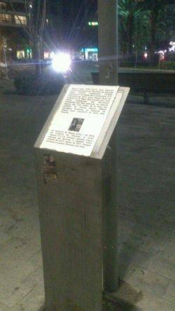 Restauració de la Placa d'homenatge a Miquel Grau a Alacant
