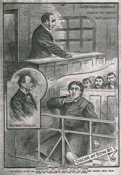 1895 Oscar Wilde és condemnat a dos anys de presó pel delicte d'homosexualitat
