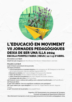 L?educació en moviment: la CGT organitza a Reus unes jornades pedagògiques aquest abril