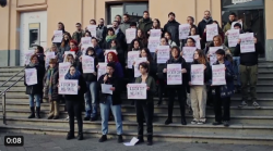 7 feministes de Sant Cugat van a judici pel tall de vies de FGC durant la vaga general feminista del 2018