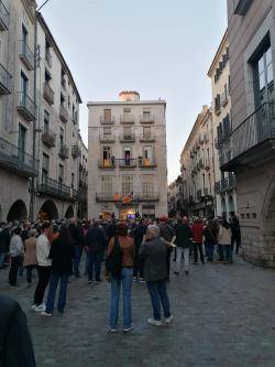 Acte de solidaritat amb Josep Campmajó a la plaça del Vi de Girona (15/04/2024)