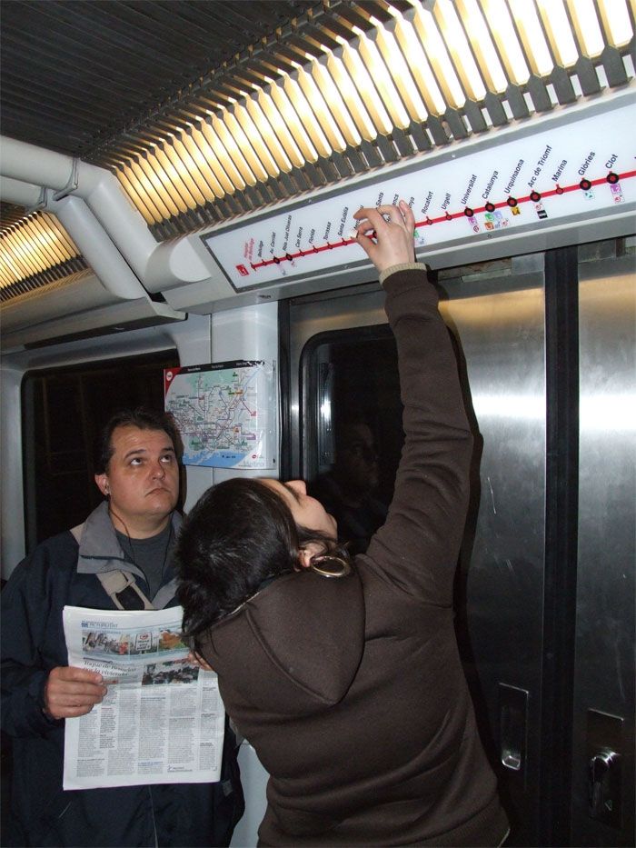 Solidaris amb Can Vies al metro