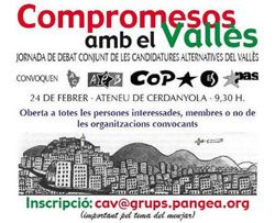 Cartell de les jornades Compromesos amb el Vallès