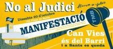 Manifestaci&oacute; "No al Judici a Can Vies"