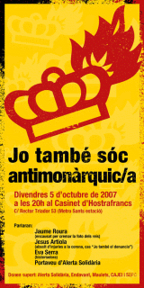 Acte Públic "Jo també sóc antimonàrquic/a"