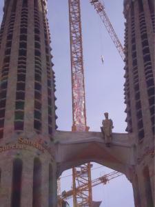 Pancarta a la Sagrada Fam&iacute;lia